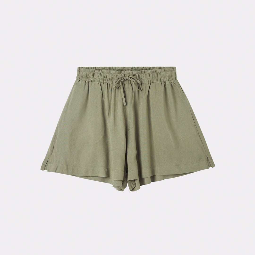 Drawstring High Waist Shorts