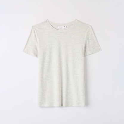Solid Color Crew Neck T-Shirt