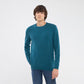 Solid Color Crew Neck Sweater