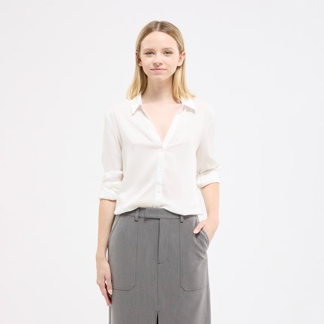 Classic Collar V-Neck Shirt