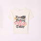 Graffiti Print Crop Crew Neck T-Shirt