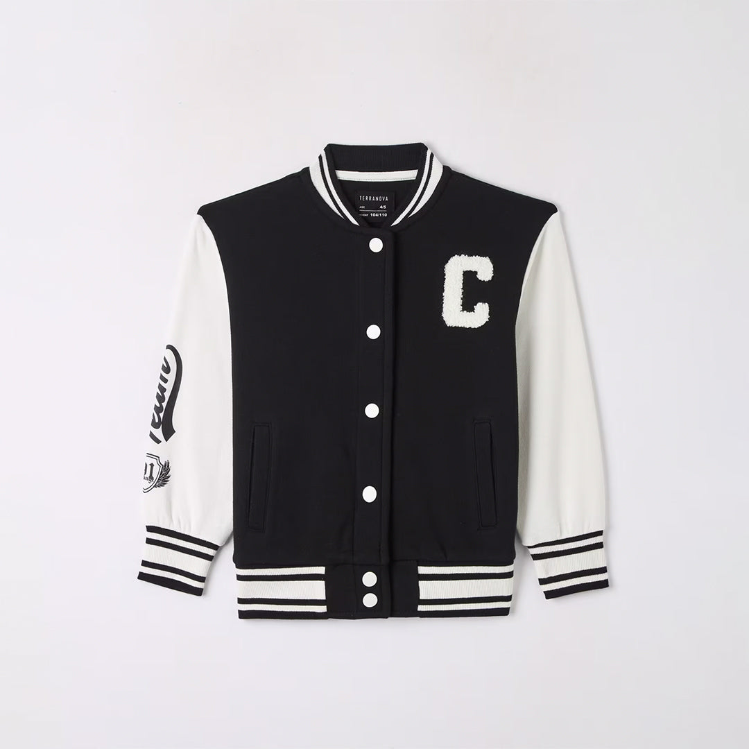 College Bomber Jacket with Lettering