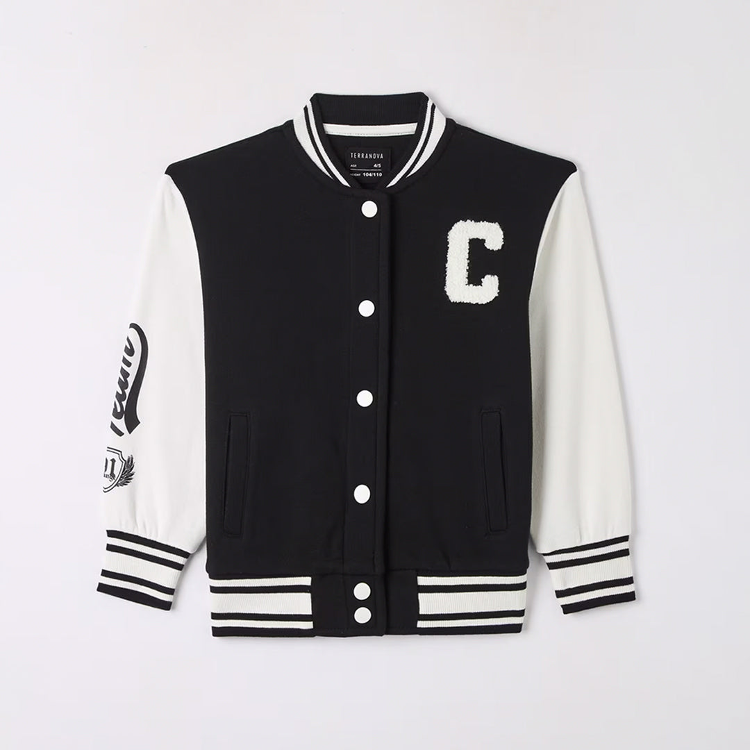 College Bomber Jacket with Lettering