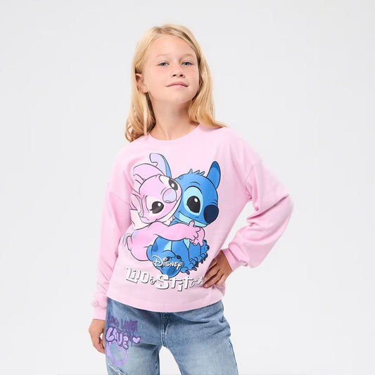 Disney® Print Crew Neck Long Sleeve T-Shirt