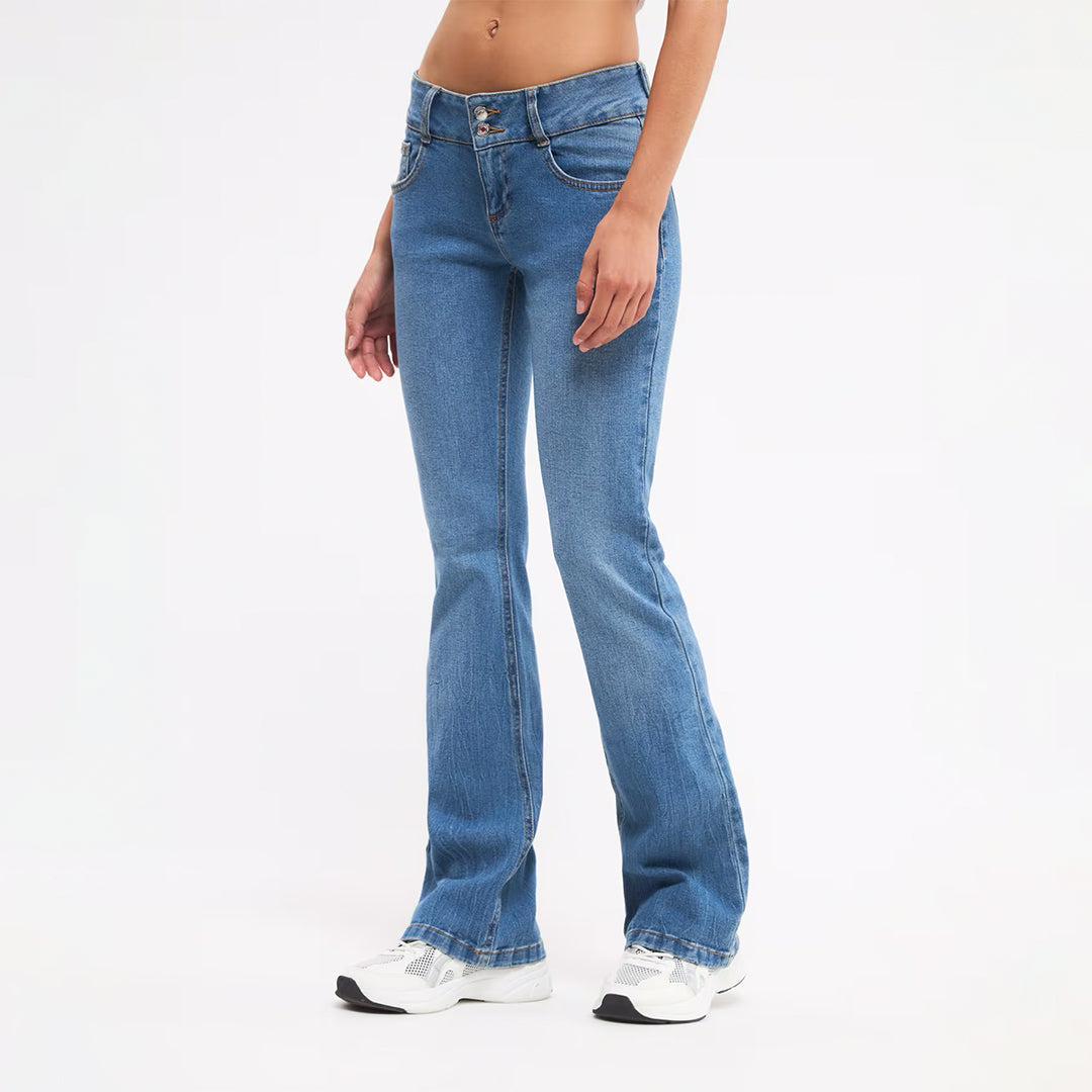 Women's low rise sale bell bottom jeans