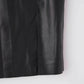 Leather Effect Skirt with Slit