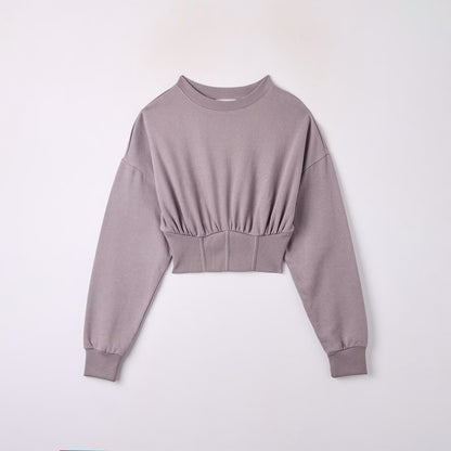Corset Crop Sweatshirt