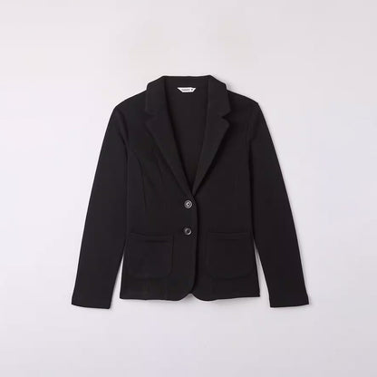 Single-Breasted Jacket with Button Closure