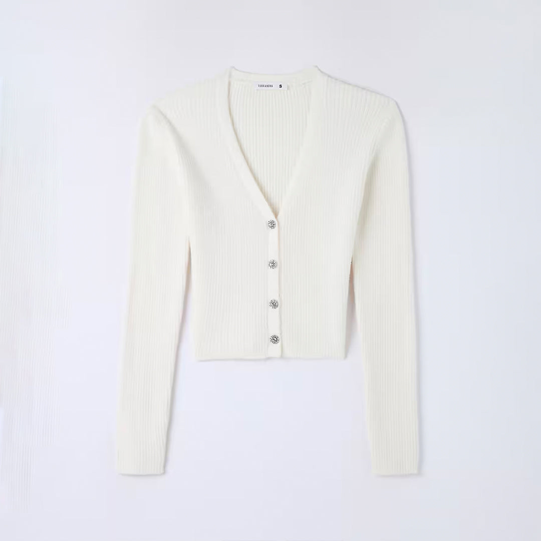 White long sleeve cardigan new arrivals