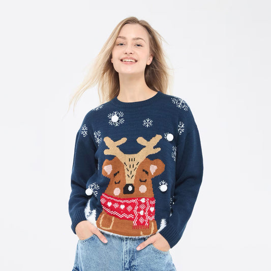 Reindeer Jacquard Sweater