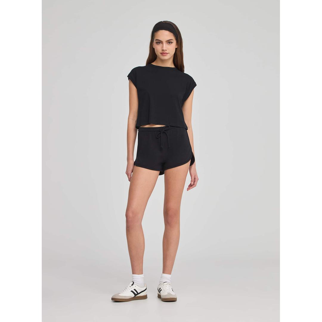 Crew Neck Cropped Shirt