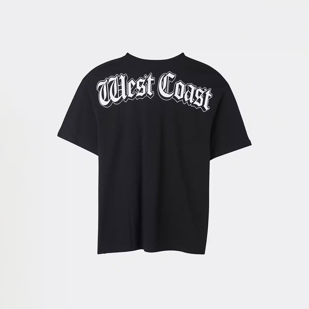 Gothic Print Oversized T-Shirt