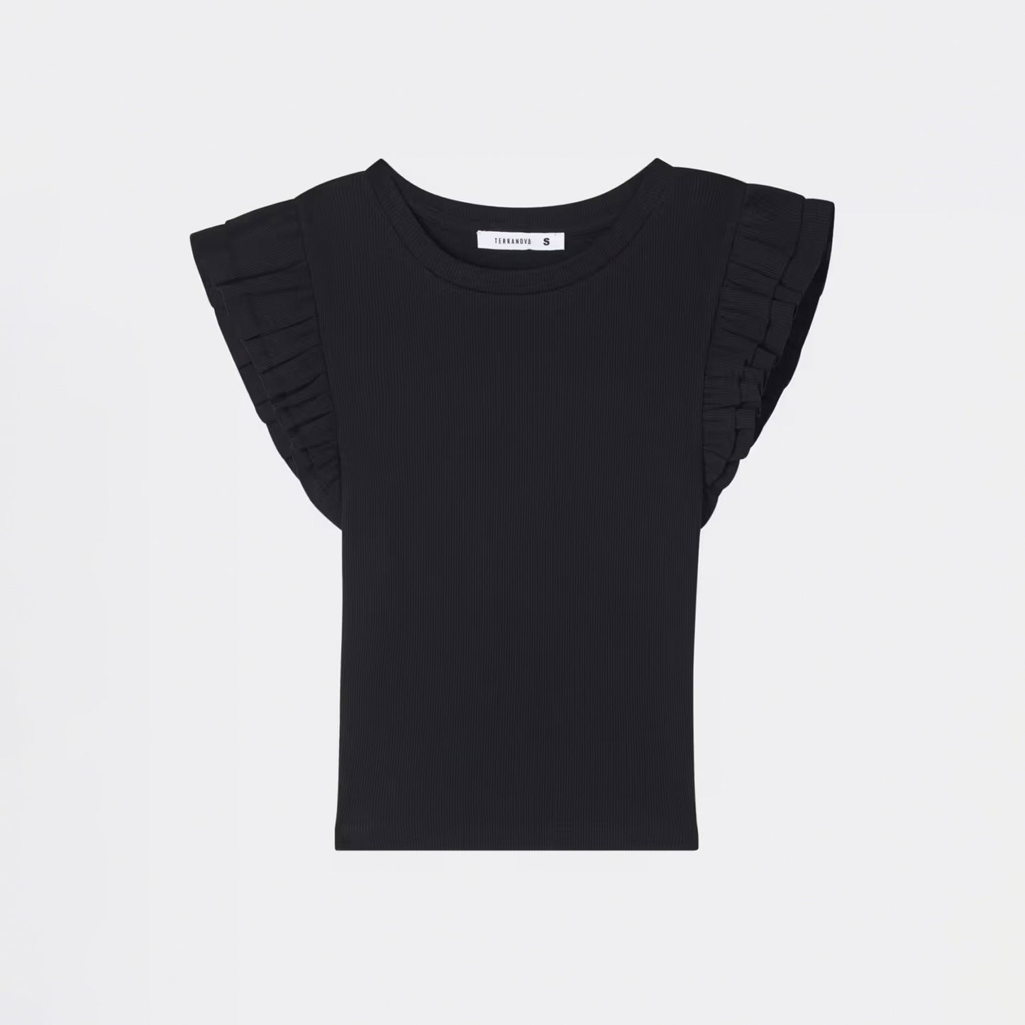 Cropped Crew Neck T-Shirt