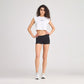 Crew Neck Short Sleeve Cropped T-Shirt