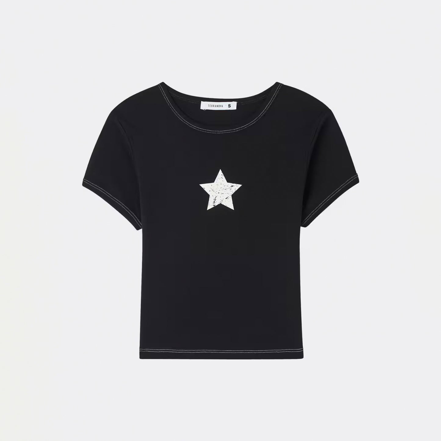 Cropped Short Sleeve T-Shirt