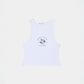 Crew Neck Wide Strap Cropped Tank Top