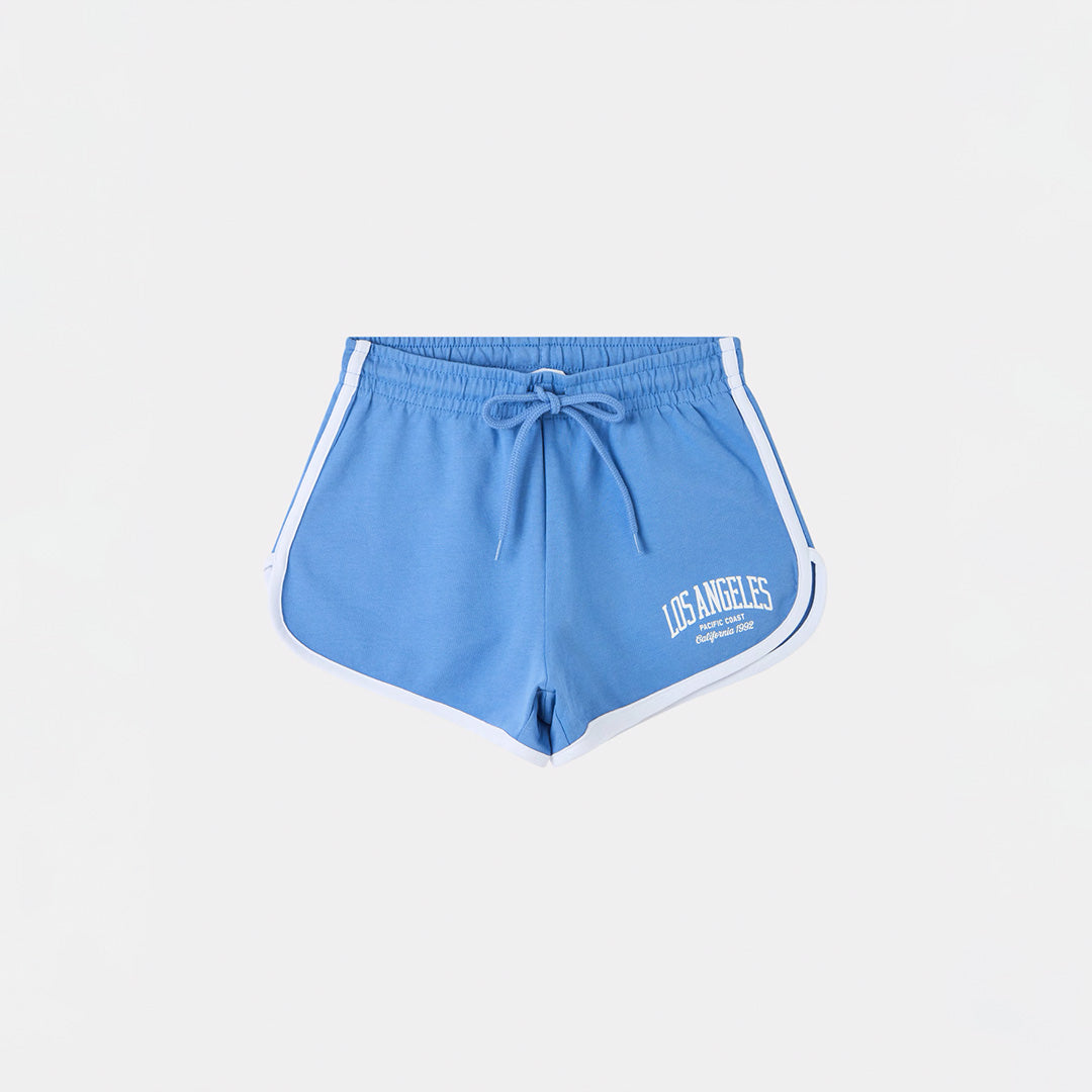 Drawstring Waist with Contrasting Profile Shorts