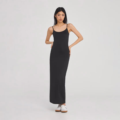 Adjustable Thin Straps Long Body Dress