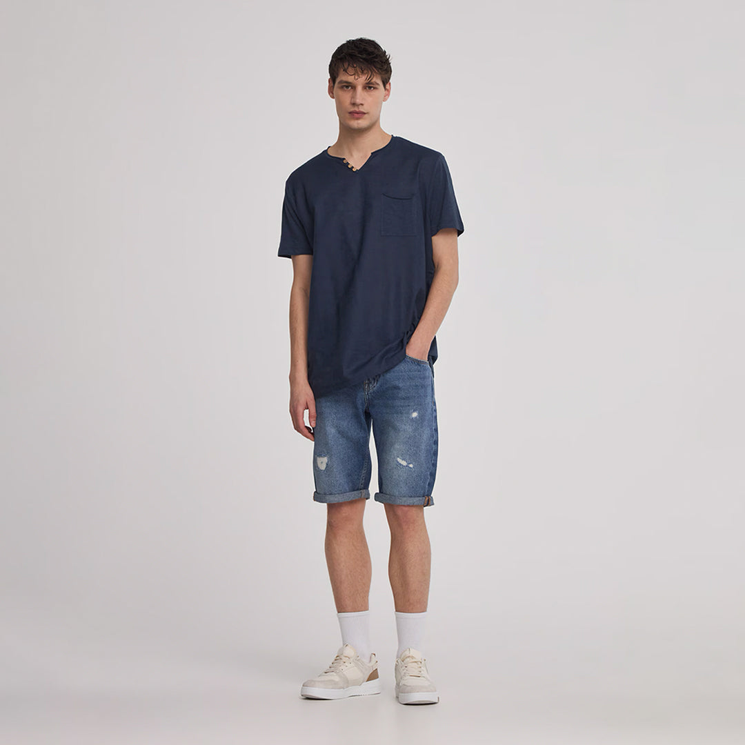 Henly Collar Short Sleeve T-Shirt