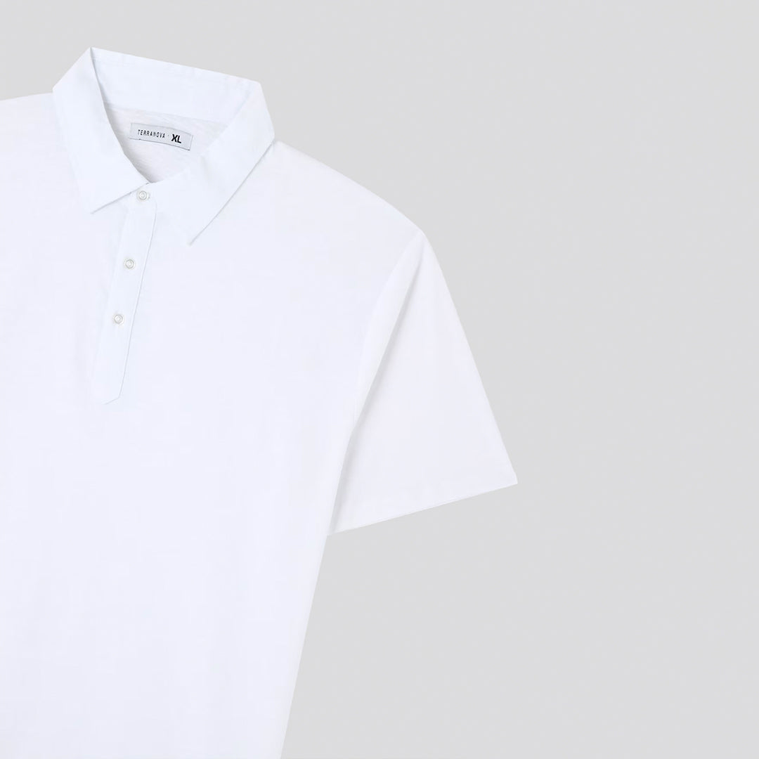 Bi-Fabric Short Sleeve Polo
