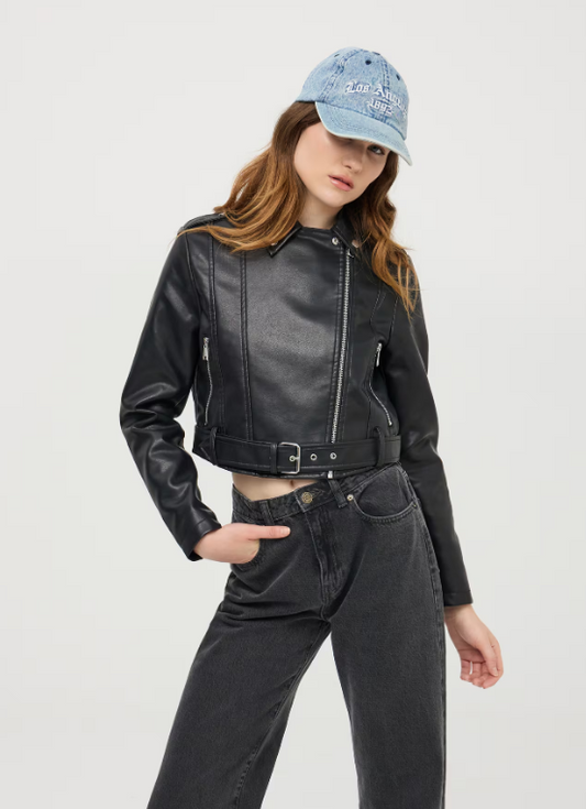 Woman's Faux Leather Jacket