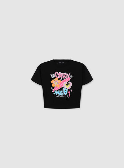 Kids Girls Short-sleeved T-shirt