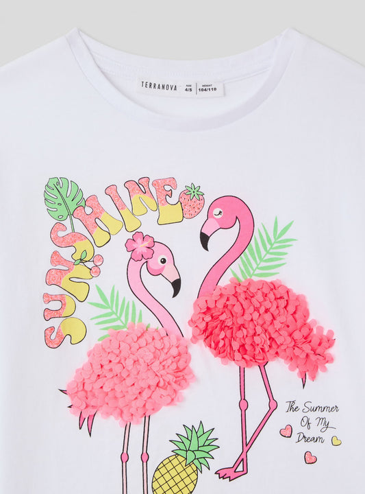 Kids Girls Short-sleeved T-shirt