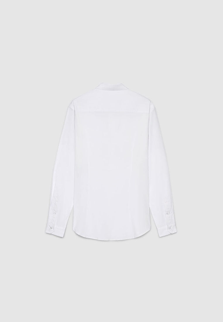Men's Plain Colour Long Sleeve Shirt