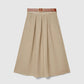 Women's Flared Skirt with Belt