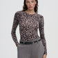 Women's Long Sleeve Patterned T-Shirt