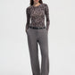 Women's Long Sleeve Patterned T-Shirt