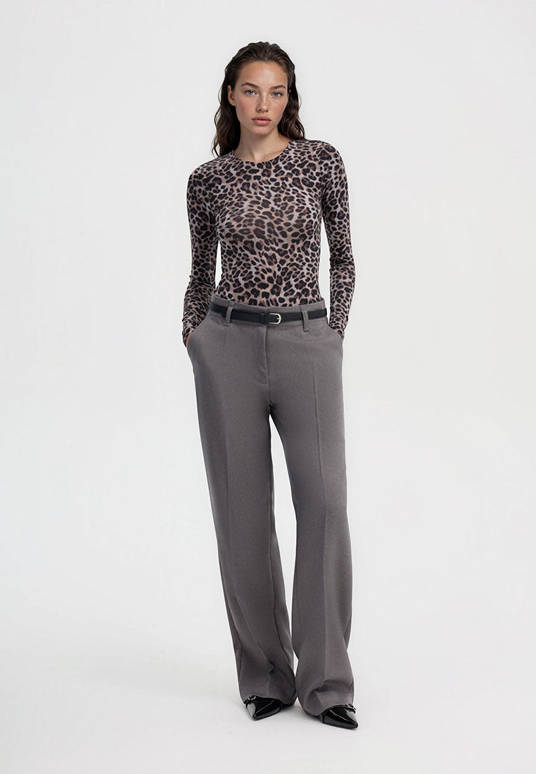 Women's Long Sleeve Patterned T-Shirt