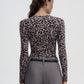 Women's Long Sleeve Patterned T-Shirt