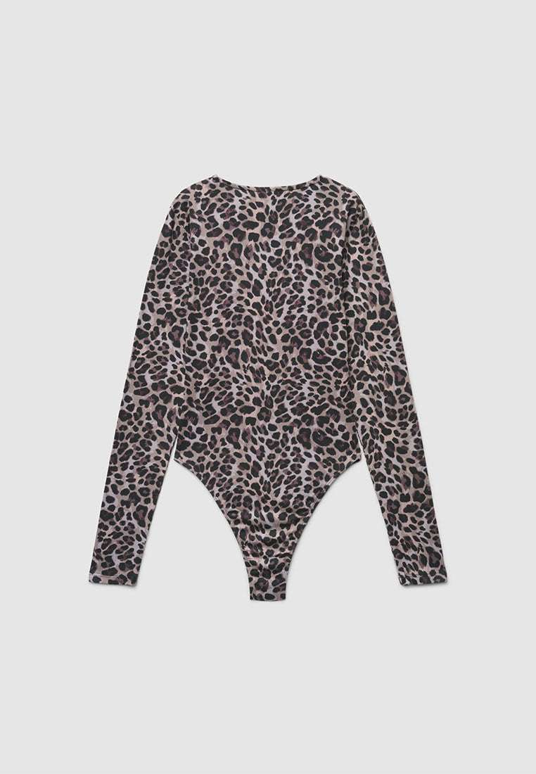 Women's Long Sleeve Patterned T-Shirt