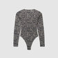 Women's Long Sleeve Patterned T-Shirt