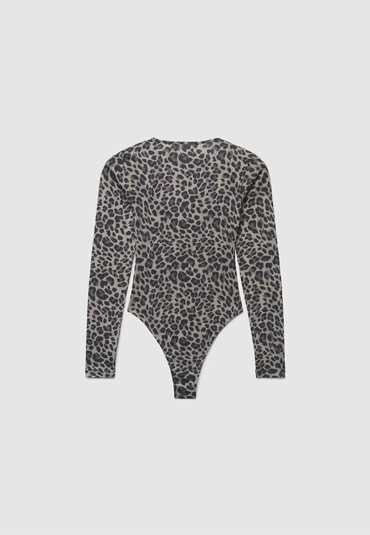 Women's Long Sleeve Patterned T-Shirt