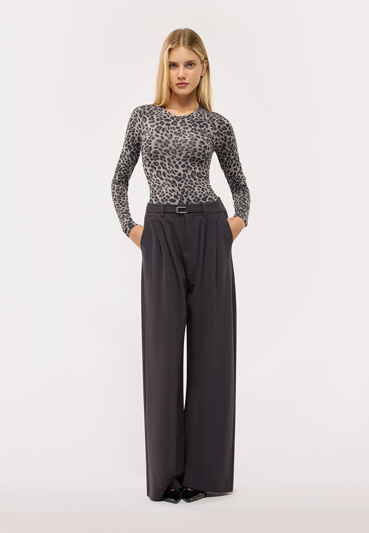 Women's Long Sleeve Patterned T-Shirt