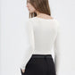 Women's Plain Colour Long Sleeve T-Shirt