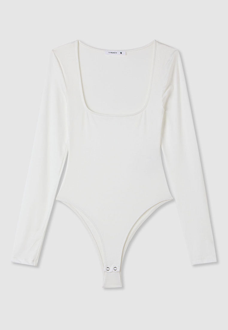 Women's Plain Colour Long Sleeve T-Shirt