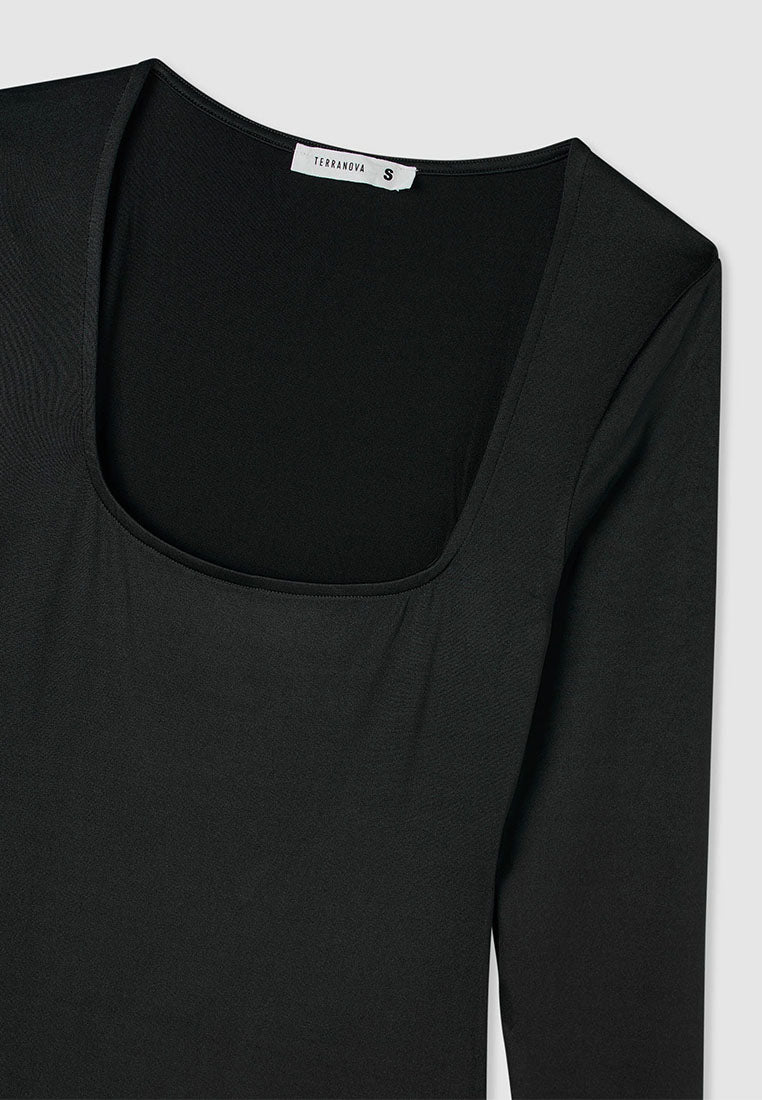 Women's Plain Colour Long Sleeve T-Shirt