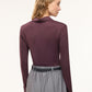 Women's Long-sleeved T-shirt with polo collar