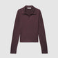 Women's Long-sleeved T-shirt with polo collar