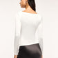 Women's Plain Colour Long Sleeve T-Shirt