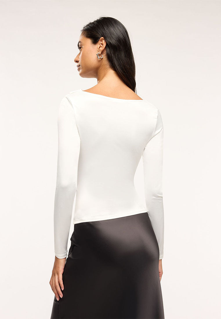 Women's Plain Colour Long Sleeve T-Shirt