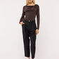 Women's Plain Colour Long Sleeve T-Shirt