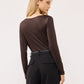Women's Plain Colour Long Sleeve T-Shirt