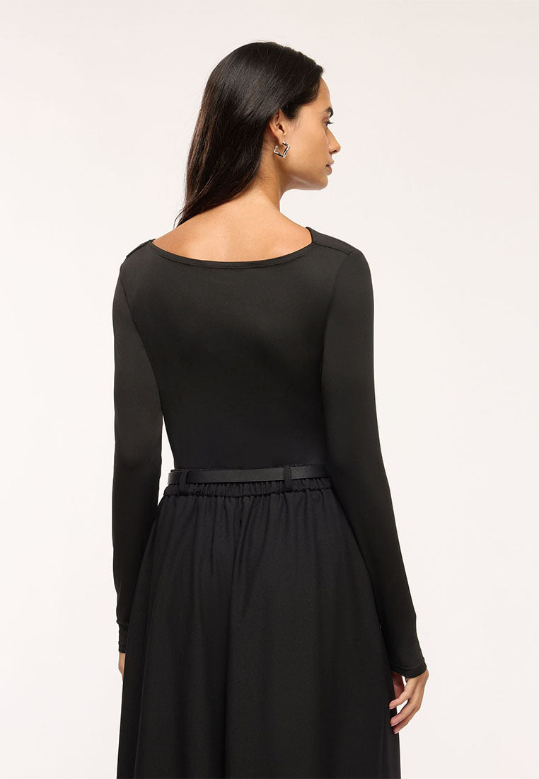 Women's Plain Colour Long Sleeve T-Shirt