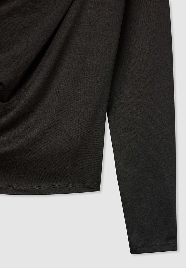 Women's Plain Colour Long Sleeve T-Shirt