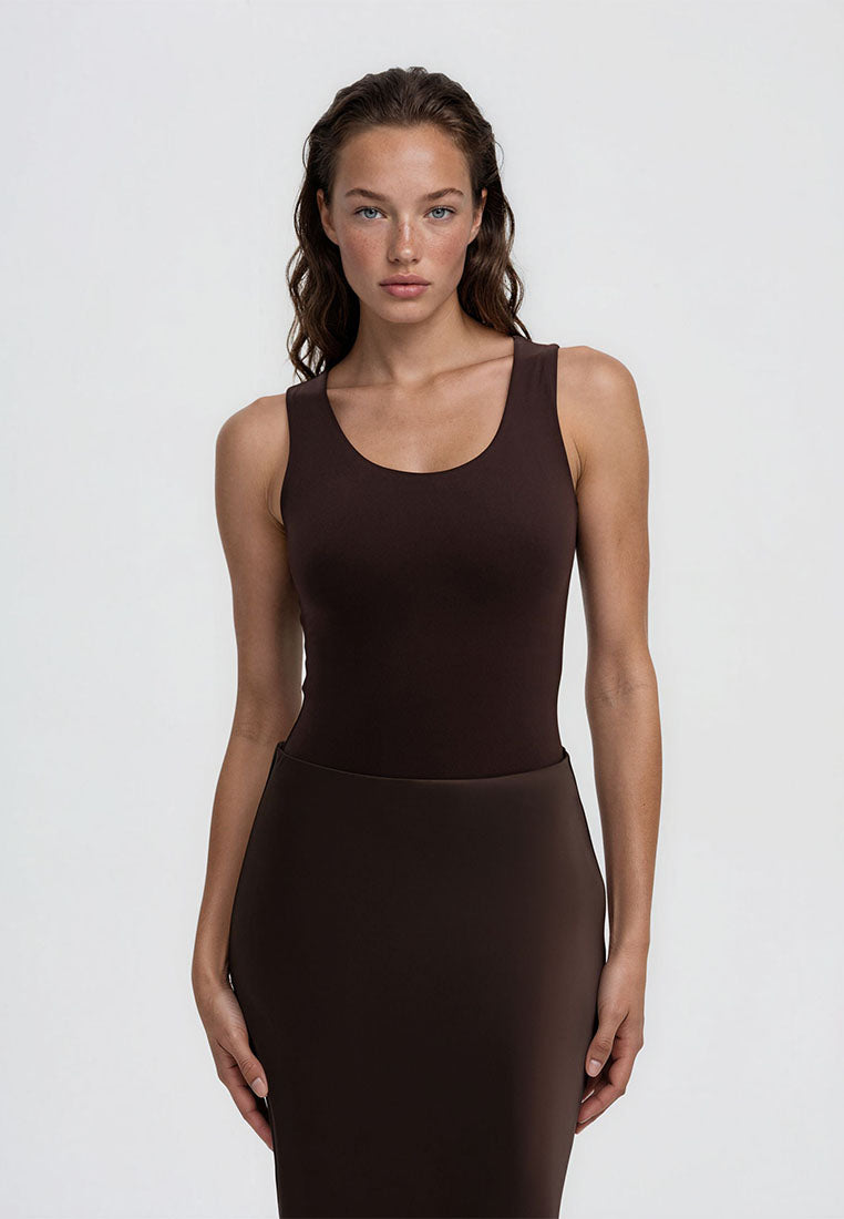Women's Plain-coloured tank top body