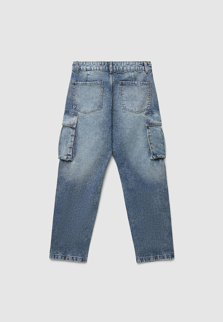 Men's Long Solid Colour Jeans Trousers